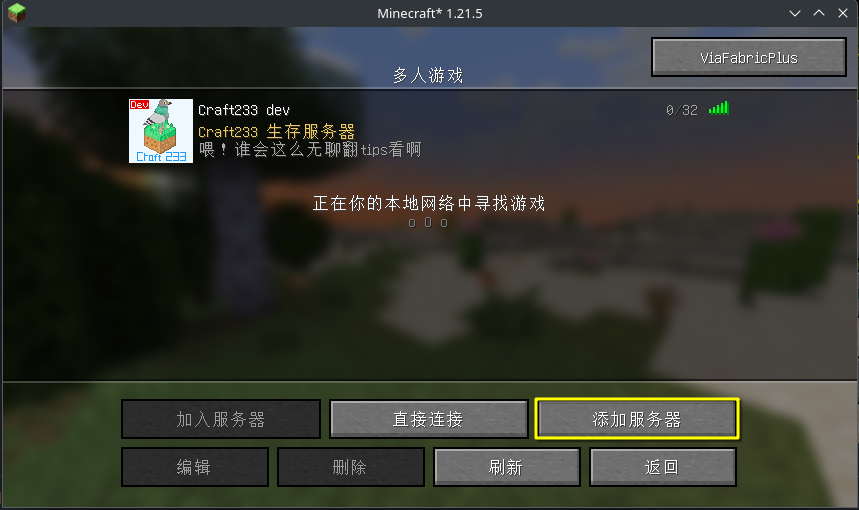 Java版服务器列表